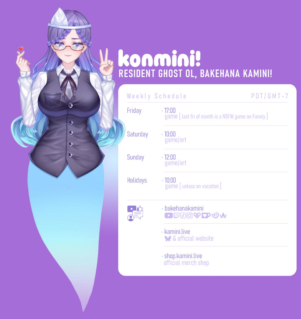 Bakehana Kamini's Schedule