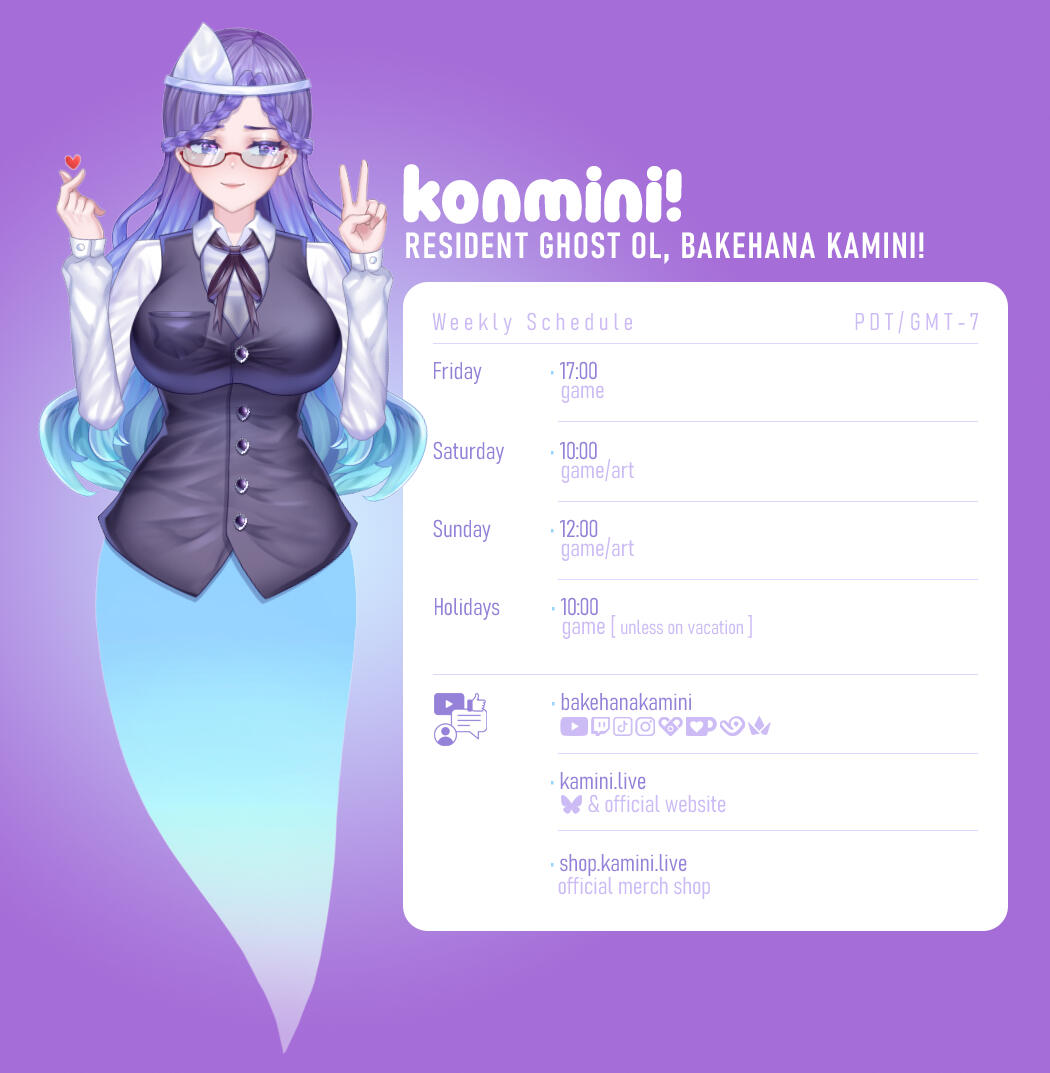 Bakehana Kamini's Schedule